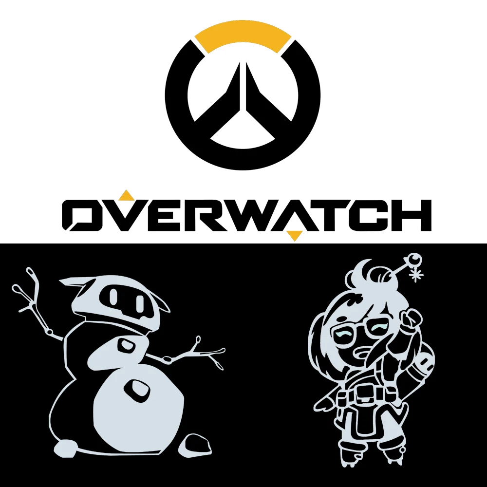PITREW классический стиль автомобиля Стайлинг Overwatch серии наклейки OW D.Va Mei