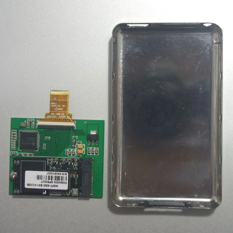 Для iPod classic 7.5th 2.0.5 ver 512GB 1 8 &quotкороткий SSD чип с заменой чехол для MK1634GAL на