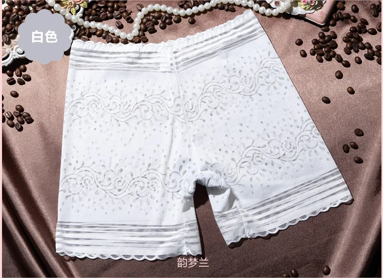 Бесплатная доставка жаккардовые брюки безопасности с тремя точками кружевные