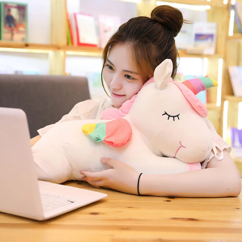 Игрушка единорог для девочек фэнтезийная Huggable Детская кукла с розовыми и белыми