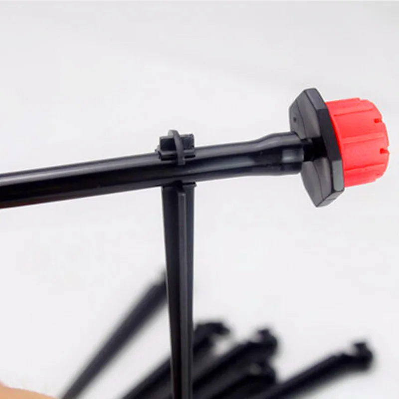 500 шт. опорный кол для 7 мм трубки 11 см длинные фиксированные стебли держатель для полива сада вставки земли капельные фитинги
