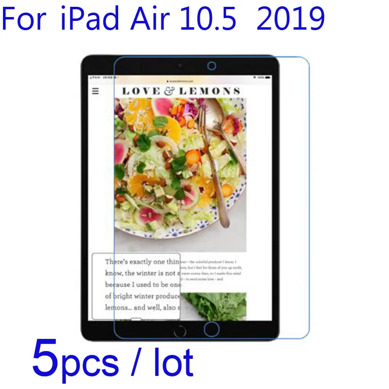 

5pcs/lot Soft Clear/Matte/Nano Explosion Proof Protective Films For Apple iPad Air 10.5 2019 New iOS12 Tablet Screen Protectors