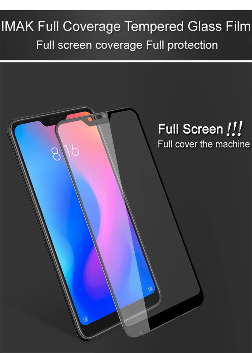 Imak Для Xiaomi mi A2 mi A2 Lite стеклянная пленка полное покрытие закаленное стекло для Xiaomi mi A2 mi A2 Lite стеклянная защитная пленка