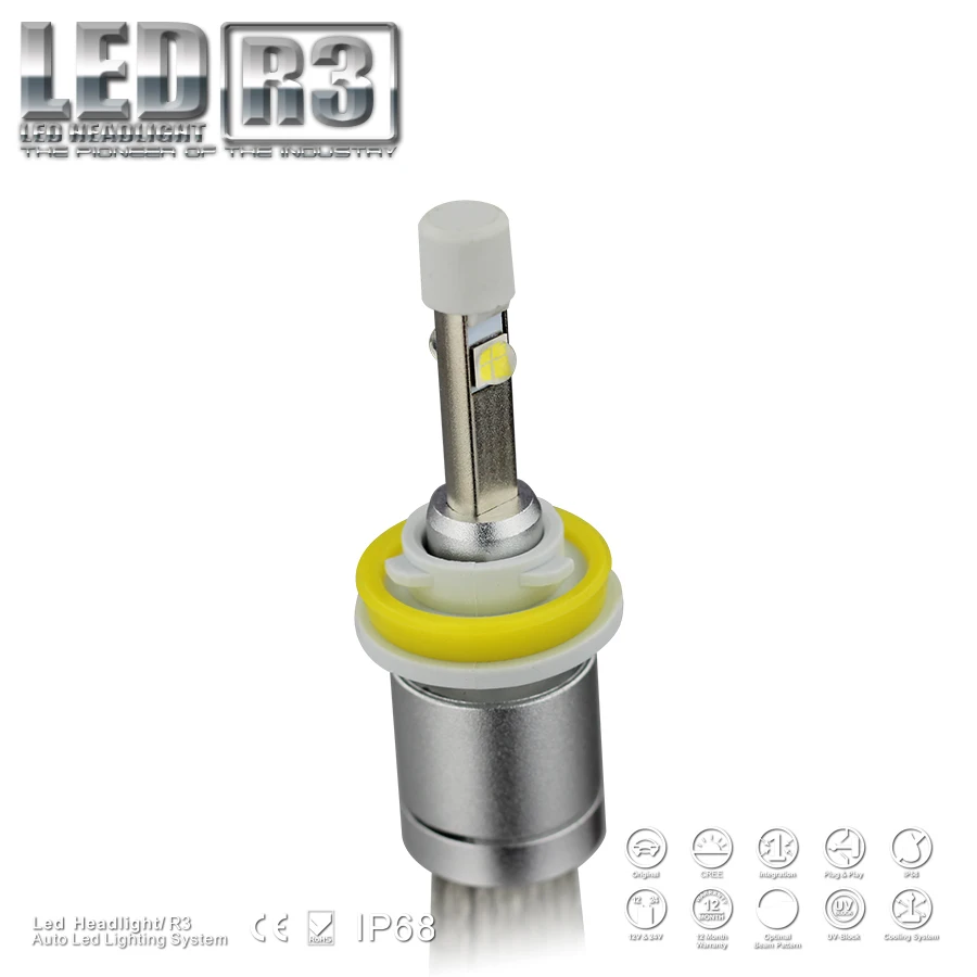 9600lm H8 H9 H11 белый 6000 К автомобиля светодиодный фар Conversion Kit XHP-50 4800lm лампы