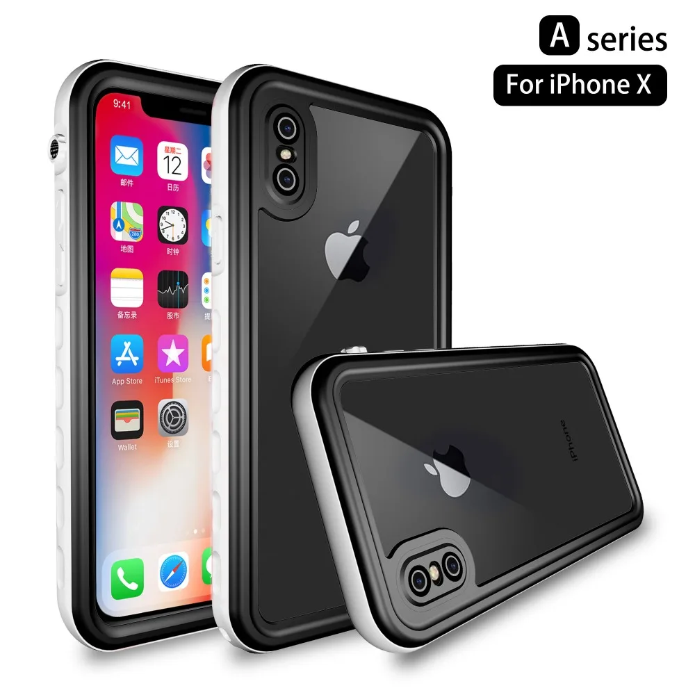 Водонепроницаемый ударопрочный противоударный чехол для телефона iPhone X XS