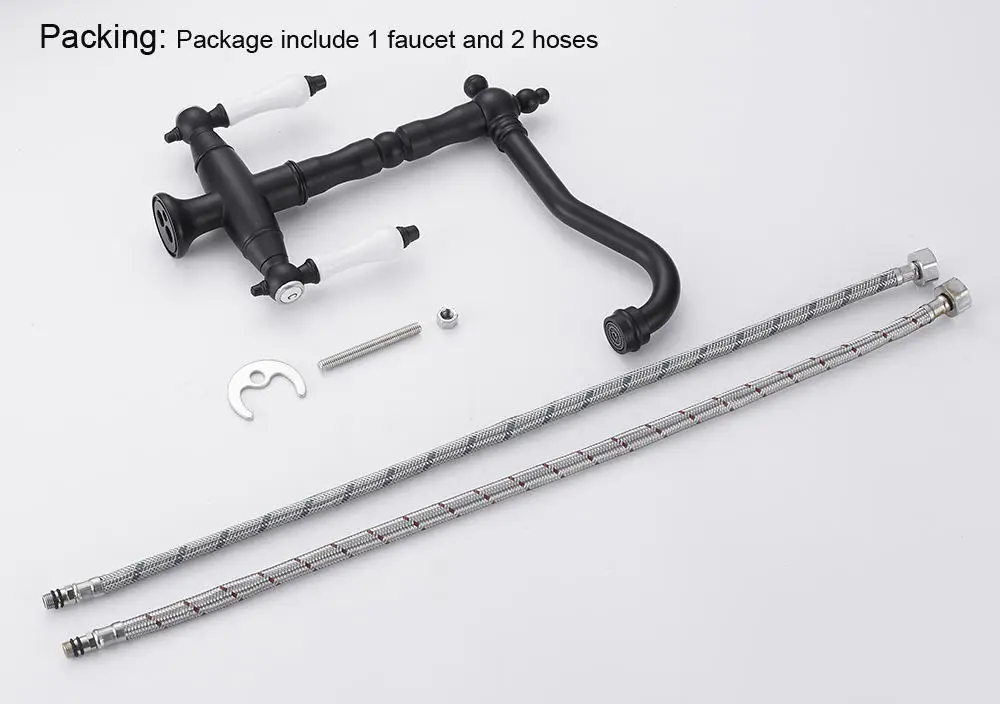 Смеситель для кухонной раковины, многоцветные смесители для горячей и холодной воды, на бортике, вращение на 360 градусов, двойная ручка, кухонный смеситель WB1218