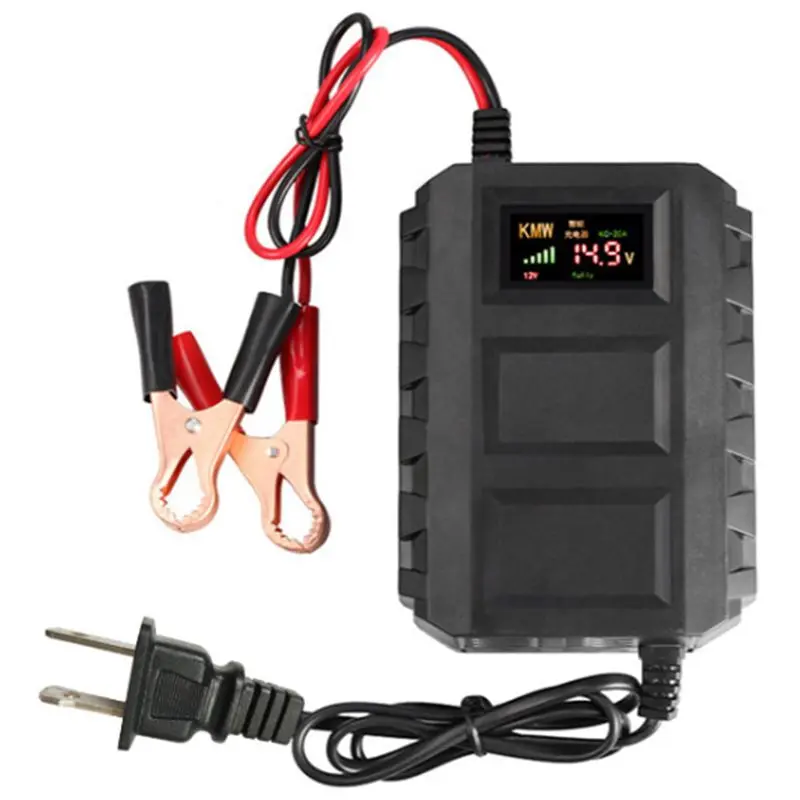 США Plug 12V интеллектуальное зарядное устройство светодиодный цифровой дисплей