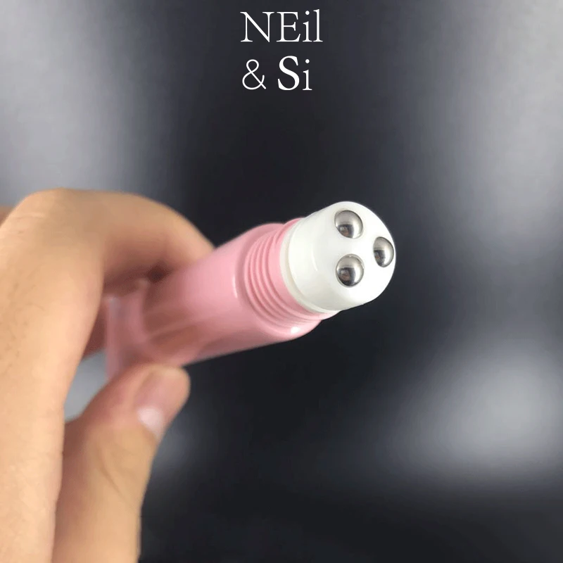 

Pink 30g Plastic 3-Balls Roller Bottle Refillable Cosmetics Essential Oil Cream Container Makeup Perfume Roll on Bottles