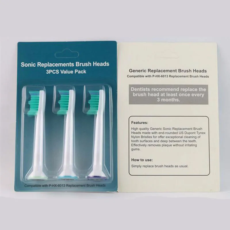 9 шт/3 Pack электрическая зубная щетка HX6013 Замена пригодный для Philips Sonicare Proresults/Здоровый Белый/Easyclean Зубная щётка головок