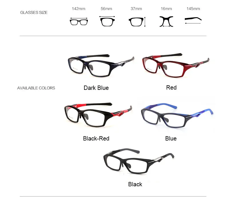 Toptical TR90 очки, оправа для мужчин, полная оправа, модные очки для баскетбола, близорукость, очки, ультра-светильник