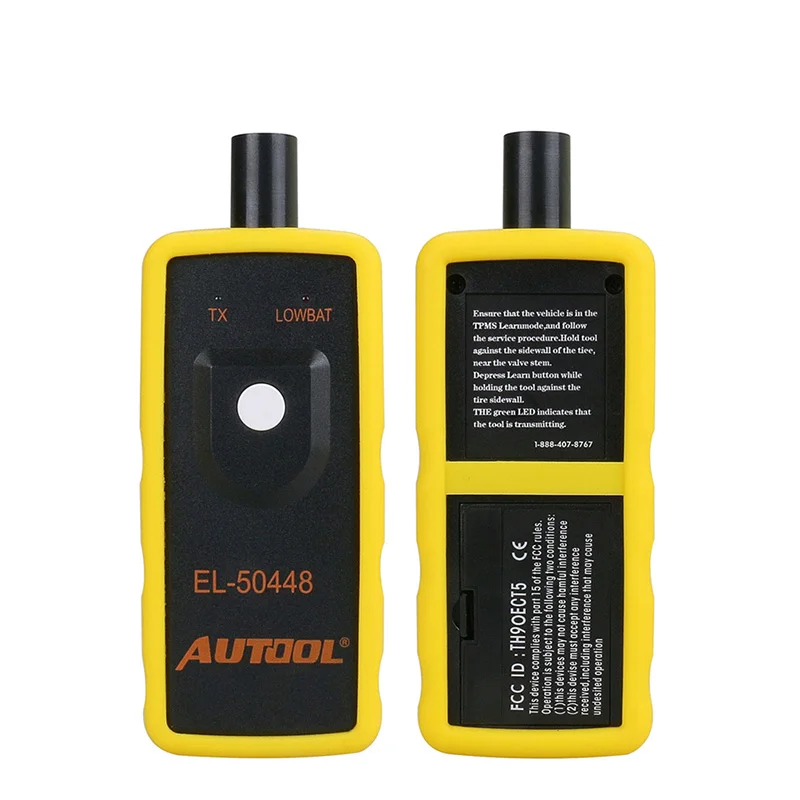 Цвет: желтый AUTOOL EL50448 Авто TPMS сброс шин инструмент автомобиля TPMS активация Датчик сканирования давление монитор переучивания OEC-T5 315 433 МГц - Цвет: Цвет: желтый
