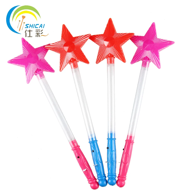 

100 шт/цветная пятиконечная звезда флуоресцентная палочка для концертов товары для свадебной вечеринки мигающий реквизит электронная светя...