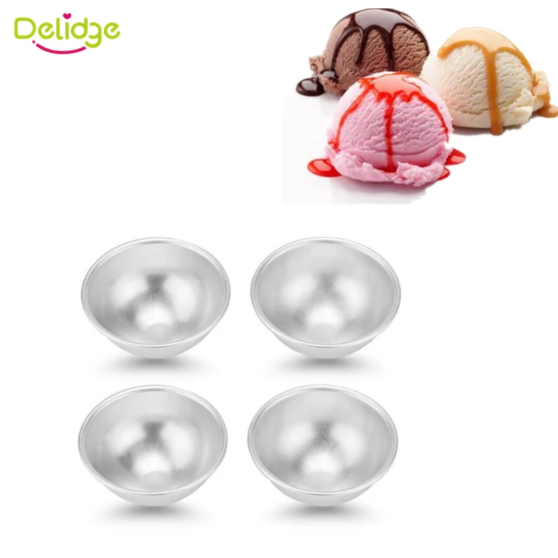Delidge 2 шт./лот круглая форма для мороженого шариковая металлическая сделай сам