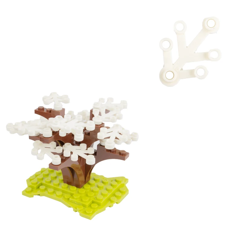 

City Military Accessories Building Blocks Garden Trees Plant Blocks Bricks Toys Christmas Figures Parts Forest Camouflage Leaf