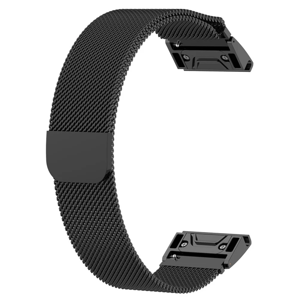 20 мм 22 26 ремешок из нержавеющей стали для Garmin Fenix 5/5s/5X часов Миланский магнитный |