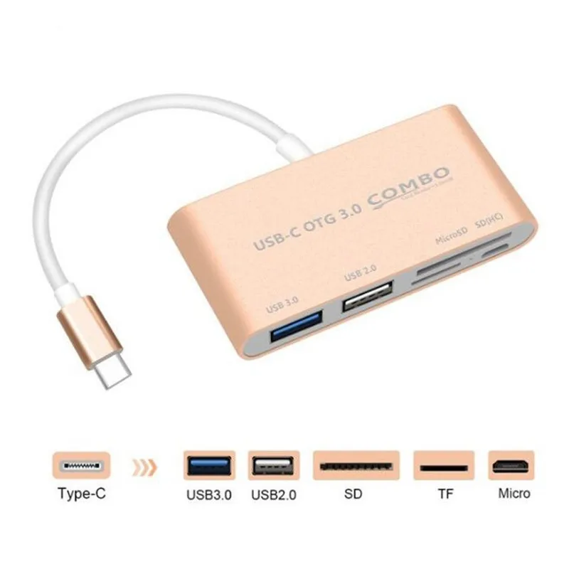 Офисный бизнес Многофункциональный TYPE-C3.1 3 0 3.0HUB + SD/TF кардридер type-c