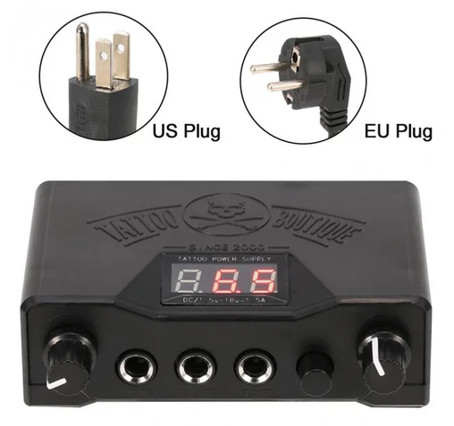 Блок питания для татуировок с двойным цифровым дисплеем устройство