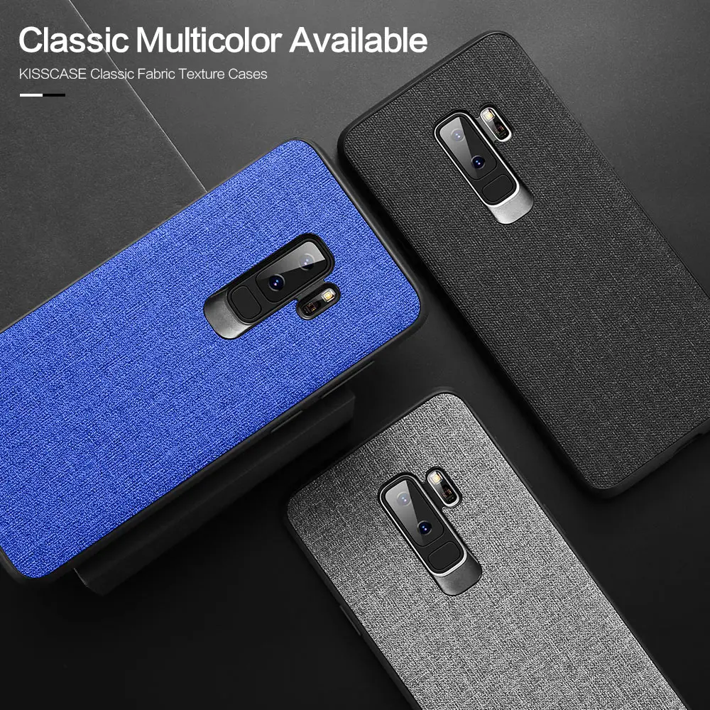 KISSCASE чехол для samsung Galaxy S8 S9 S7Edge примечание 9 8 мягкой тканью Чехол телефона A6 A8 J4 J6 J8