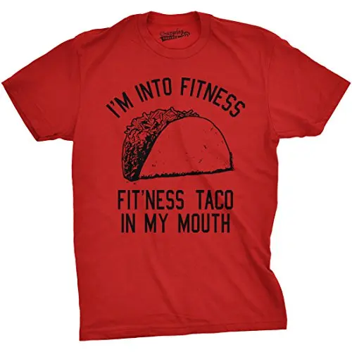 Мужская забавная футболка для фитнеса Taco Gymer Юмористическая с мексиканской едой