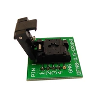 qfn8 dfn8 wson8 programming socket pogo pin probe adapter pin pitch 0 5mm ic body size 2x3mm clamshell test socket programmer