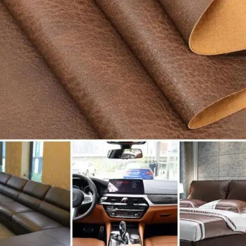 

1.2mm Thickness Crazy Horse Leatherette Fabric Pu Synthetic For Bags Furniture Auto Upholstery Eco Leather Imitation Material