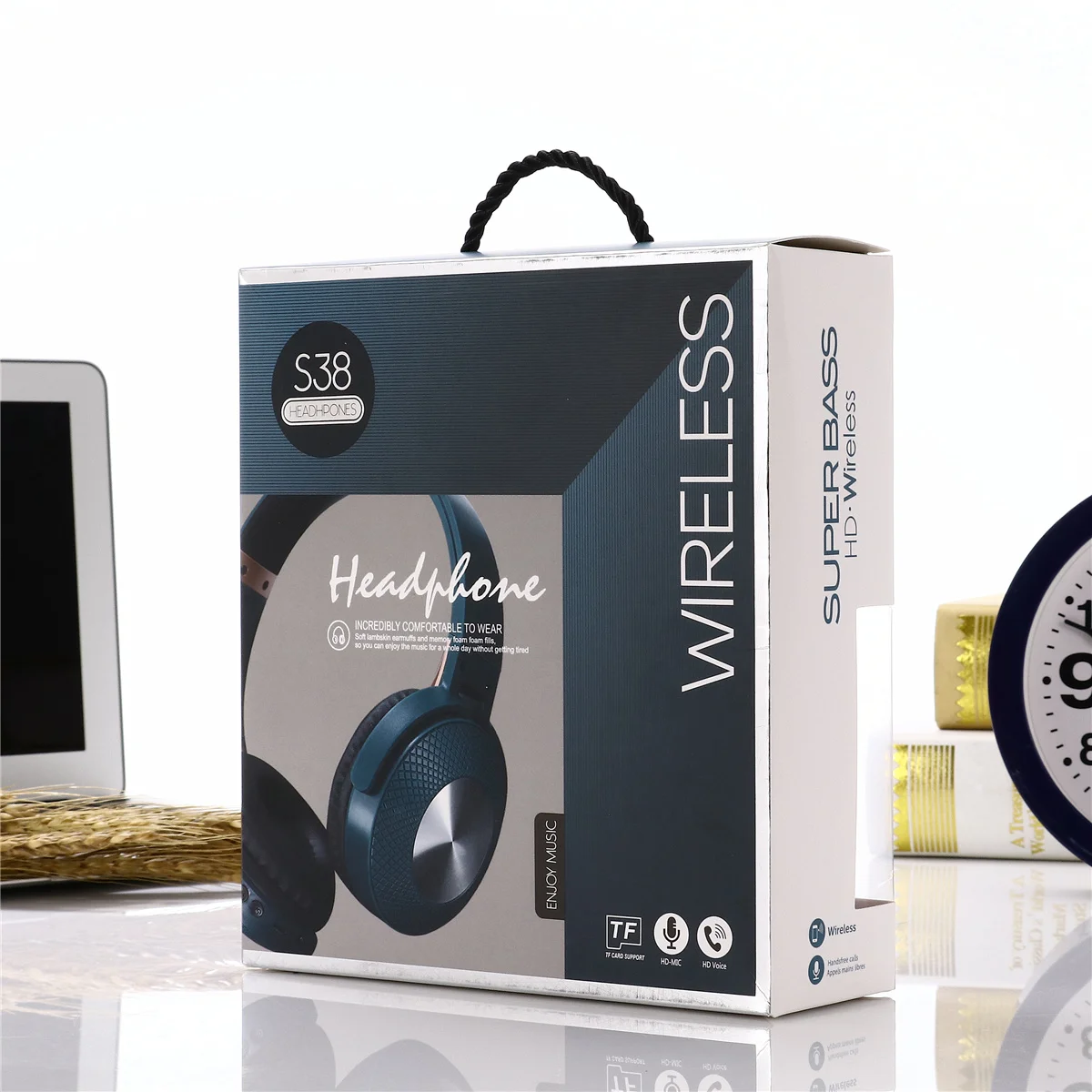 MRSVI Active шумоподавление беспроводные наушники Bluetooth гарнитура S38 с супер HiFi