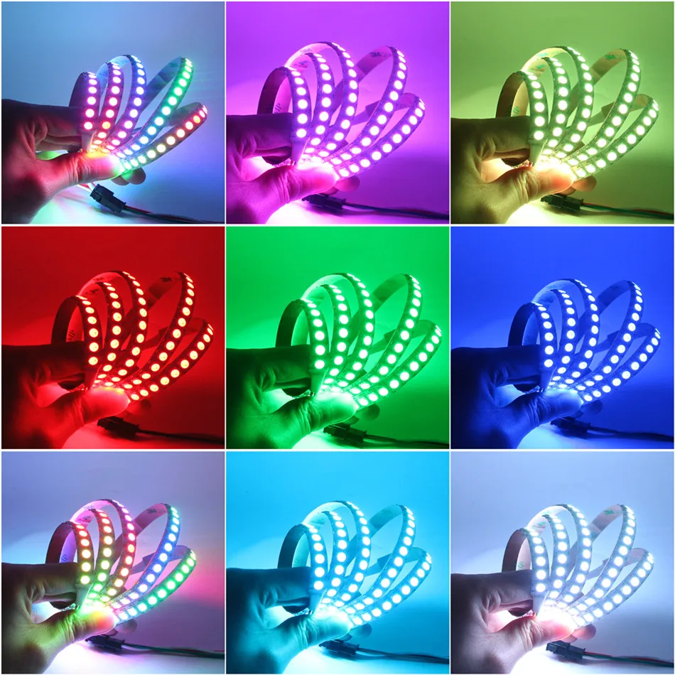 DC 5 В 1 м до 3 USB подключен полосы 5050 60leds/m WS2812B RGB 14Key RF контроллер ТВ