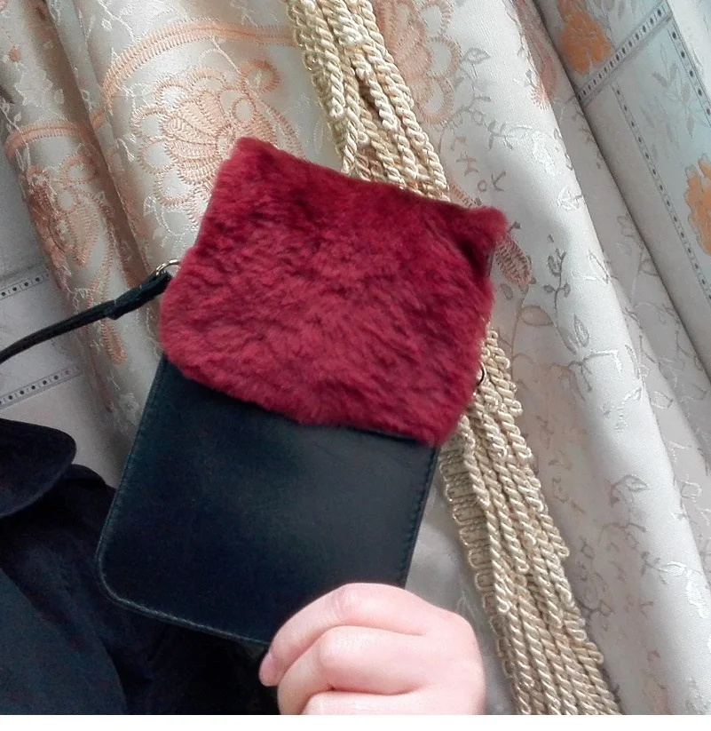 Женские сумки через плечо из натуральной овчины мини с мехом|mini handbag|shoulder bagsgeniune