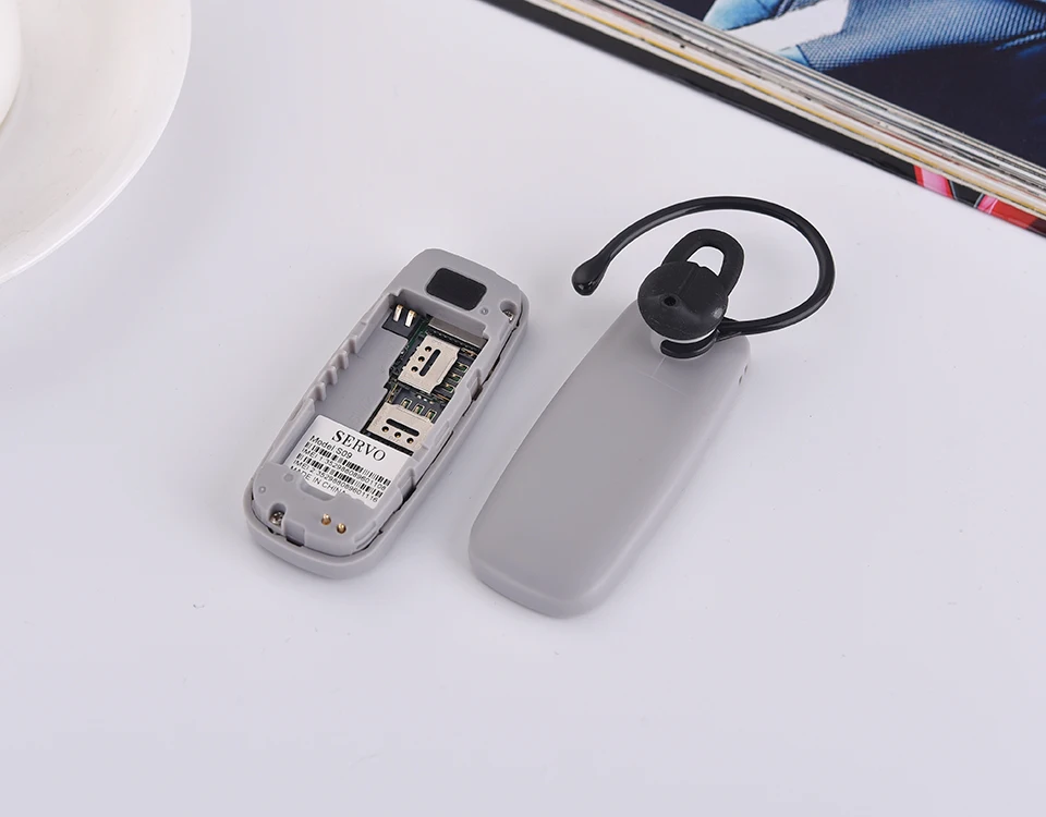 Телефон SERVO S09, Bluetooth Dialer, мини мобильные телефоны, 0,66 дюймов, маленький экран, GSM, низкое излучение, две sim-карты, Bluetooth наушники