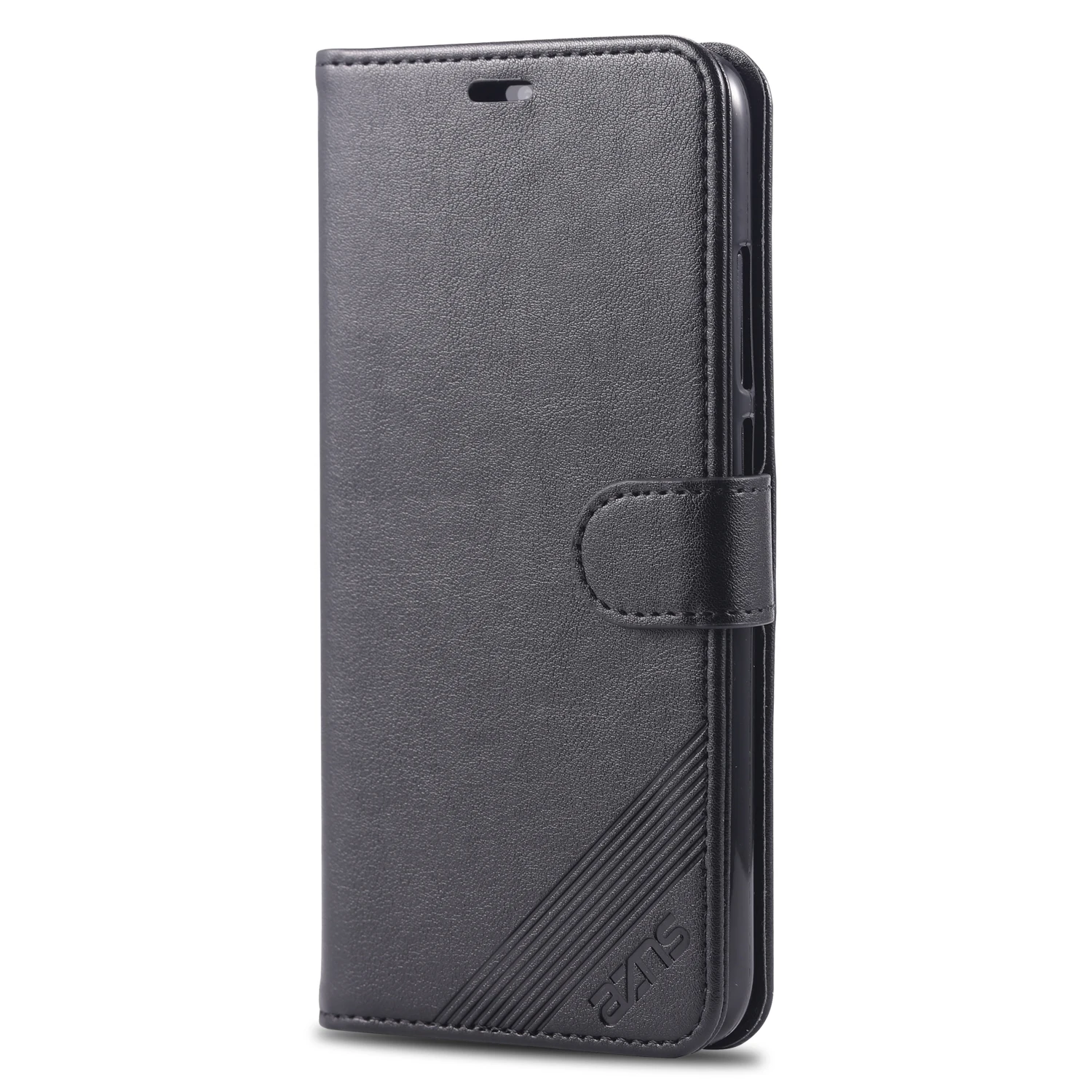 Черный Чехол-Кошелек AZNS Premium из искусственной кожи с откидной крышкой для Xiaomi Mi5, слоты для карт и держатель для денег, чехол для Xiaomi Mi5 - Цвет: Черный