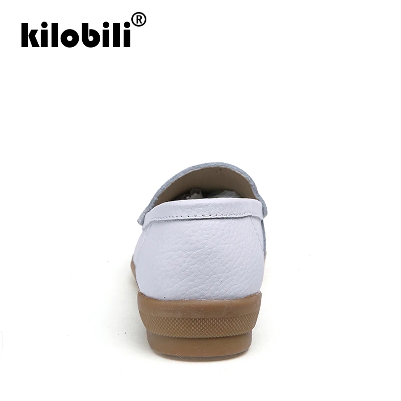 Kilobili/2019 г. весенние женские балетки из натуральной кожи на плоской подошве