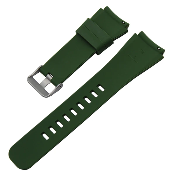 Dark Green Быстросъемный силиконовый резиновый ремешок для наручных часов Fossil Q Founder Wander Crewmaster Grant Marshal explorer - Цвет ремешка: Dark Green