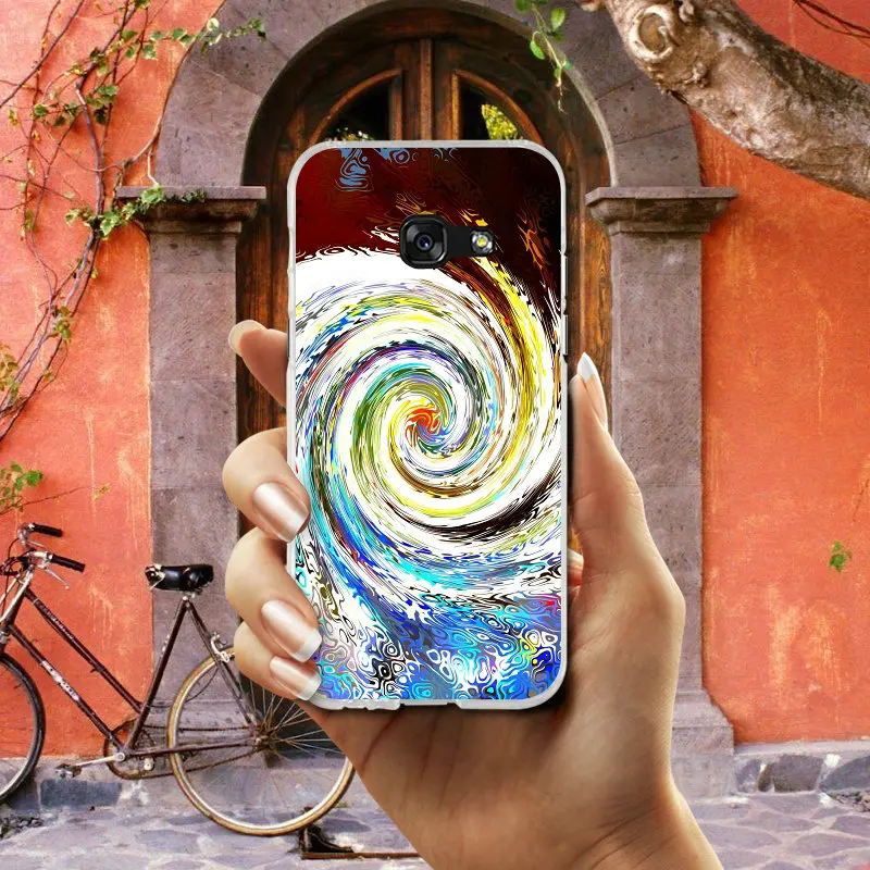 Abstract Swirl мягкие ТПУ чехлы для мобильных телефонов Samsung Galaxy S2 S3 S4 S5 Mini S6 S7 S8 S9 S10 Lite Edge