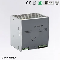 din rail single output switching power supply 48v 240w dr 240 48 240w 48v 5a ac dc converter