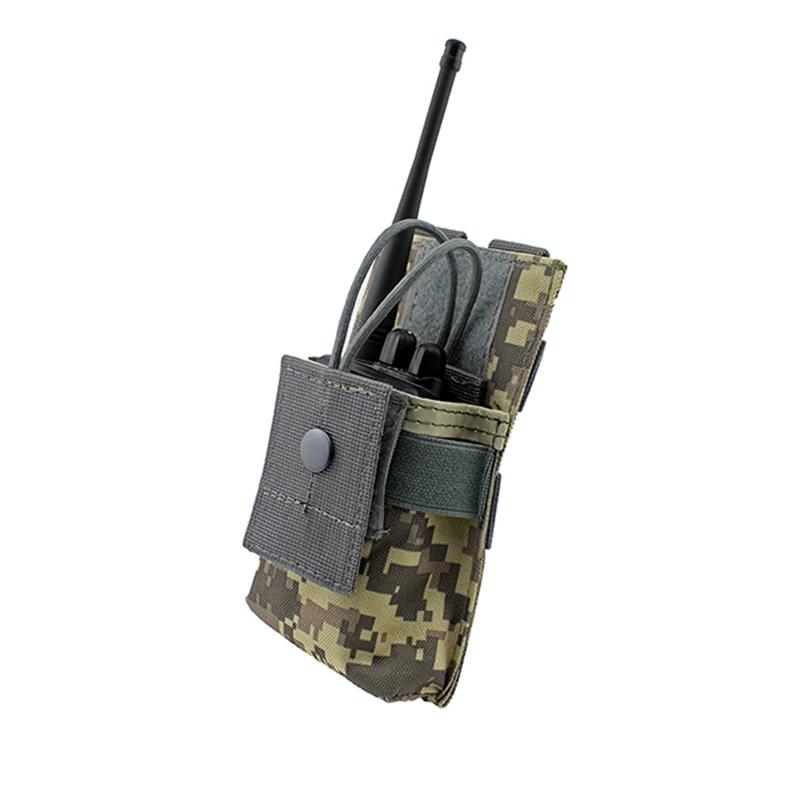 Открытый тактический Чехол для рации кобура Walkie Talkie кобура Регулируемый Молл Чехол Открытый Топ журнал M4 Mag Чехол - Цвет: Camouflage-ACU