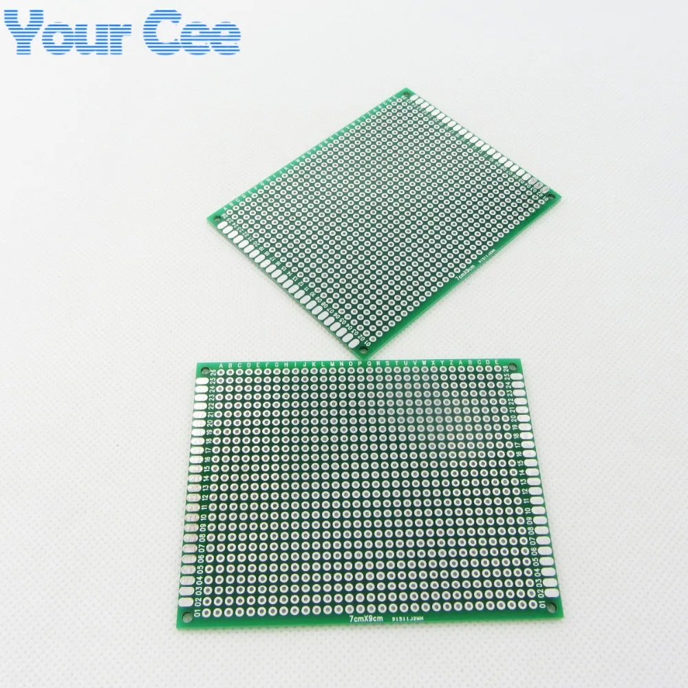 7x9см двухсторонний Прототип pcb 7*9 см Универсальный Макет для Arduino 2 54 мм