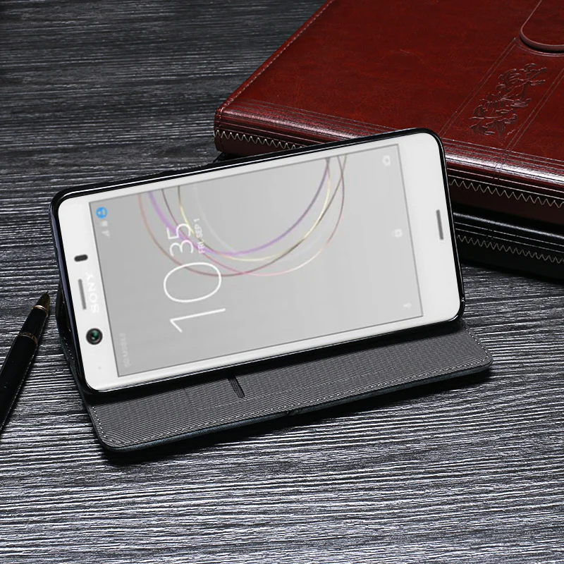 Чехол для Sony Xperia XZ2 H8216 H8266 кожаный винтажный Чехол-книжка H8276 H8296 ретро защитный