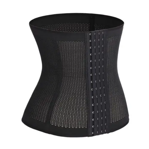 Женский корсет под грудь поясной тренажер черный или бежевый корректирующий для