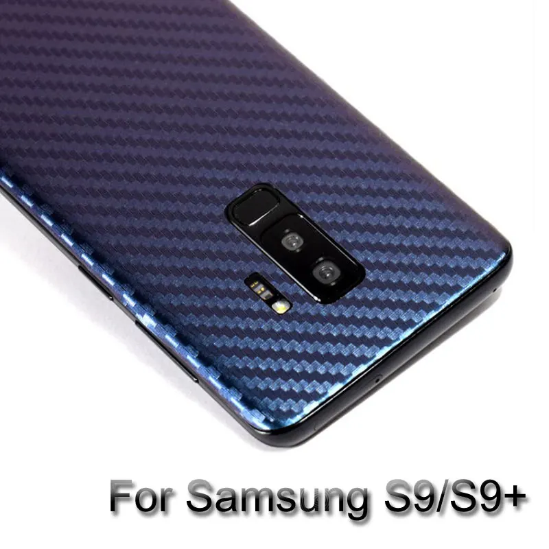 Затенение Цвет 3D углеродного волокна Телефон задняя крышка пленка для samsung