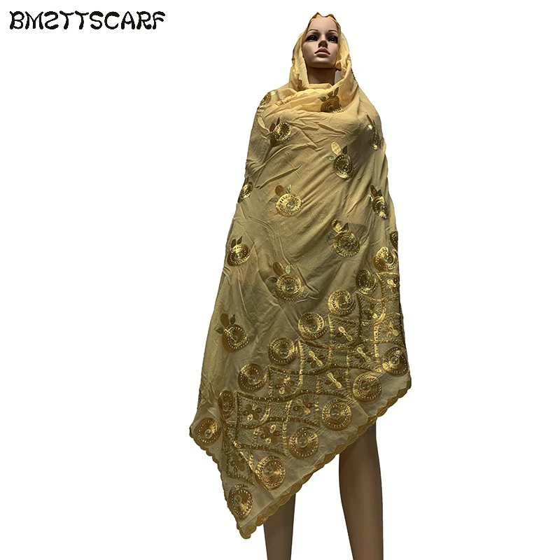 Африканские женские шарфы круглый сшивание дизайн большой Embrodiery 100% хлопок