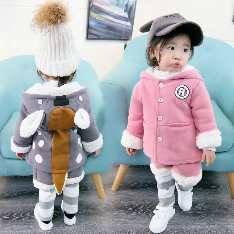 Коллекция 2018 года зимний комплект одежды для маленьких мальчиков и девочек