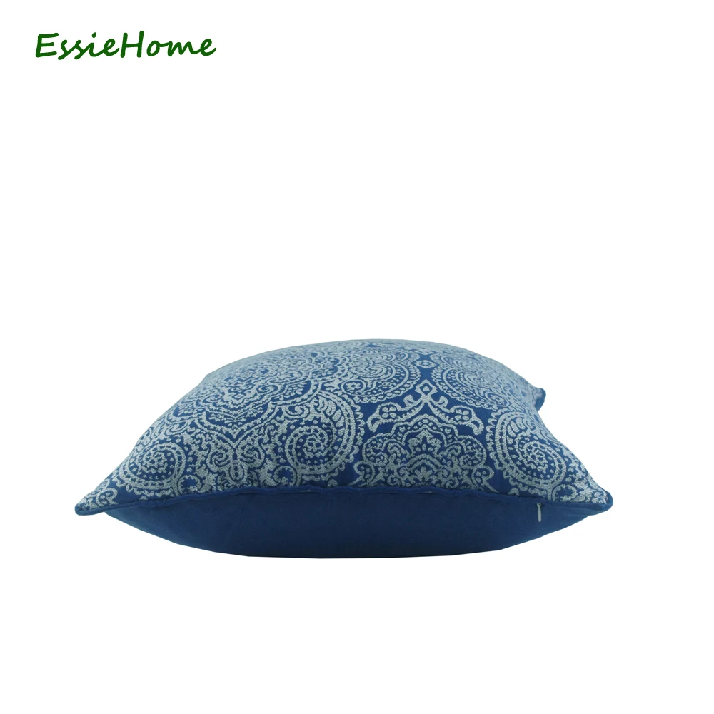ESSIE HOME 45*45 см китайский узор синий темно-синий королевский наволочка жаккард