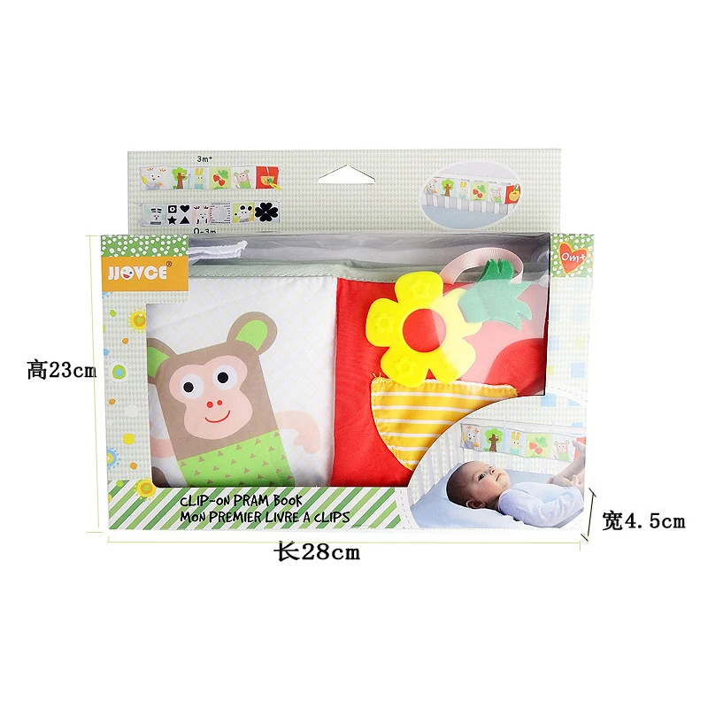 Детские игрушки на кроватку бампер детская книга из ткани для детей Погремушки