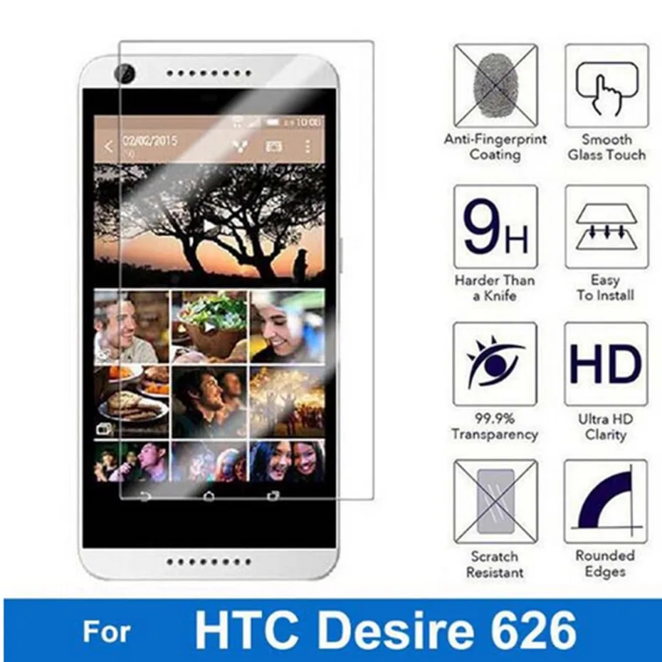 Adcanovd для HTC Desire 626 двойная Sim защита экрана 2.5D 9H защитная пленка из закаленного
