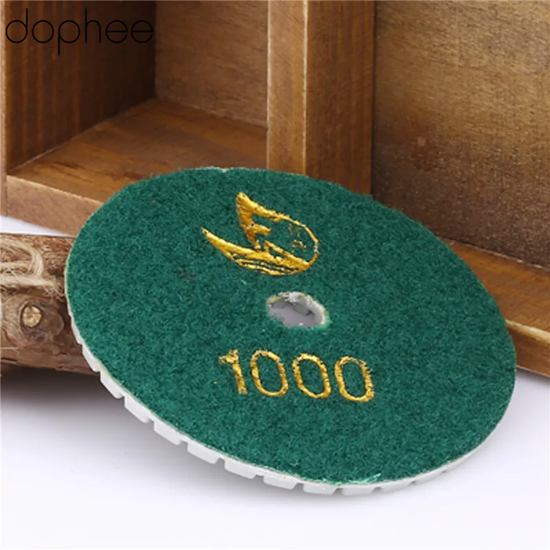 Dophee 1 шт. Grits #1000 80 мм/3 дюйма Профессиональные Алмазные полировальные диски для