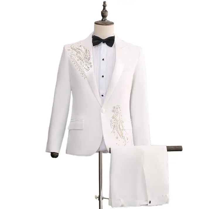 Свадебные костюмы для мужчин блейзер мальчиков выпускной свадебные приталенные