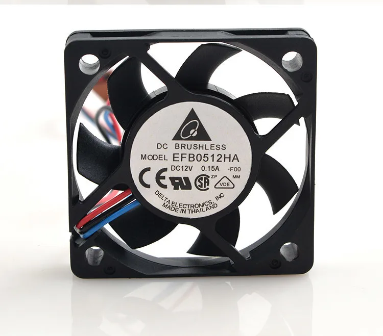 

Delta EFB0512HA 5010 50x50x10mm 5cm DC 12V 0.15A 3-wire Ball Bearing Cooling Fan