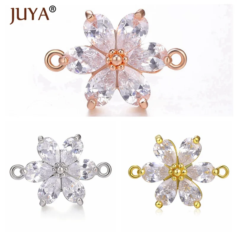 mix colors 4 Pcs 4 шт./лот цвета: золотистый, серебристый цвета розового золота Цвет Циркон с очаровательным цветочным принтом Кулоны из нержавеющей стали для браслет Цепочки и ожерелья серьги DIY Изготовление, поиск ювелирных изделий - Окраска металла: mix colors 4 Pcs