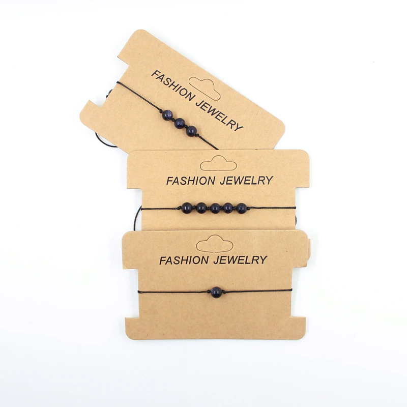 Натуральный камень 6 мм бусины Шарм мужской браслет плетение макраме для женщин и