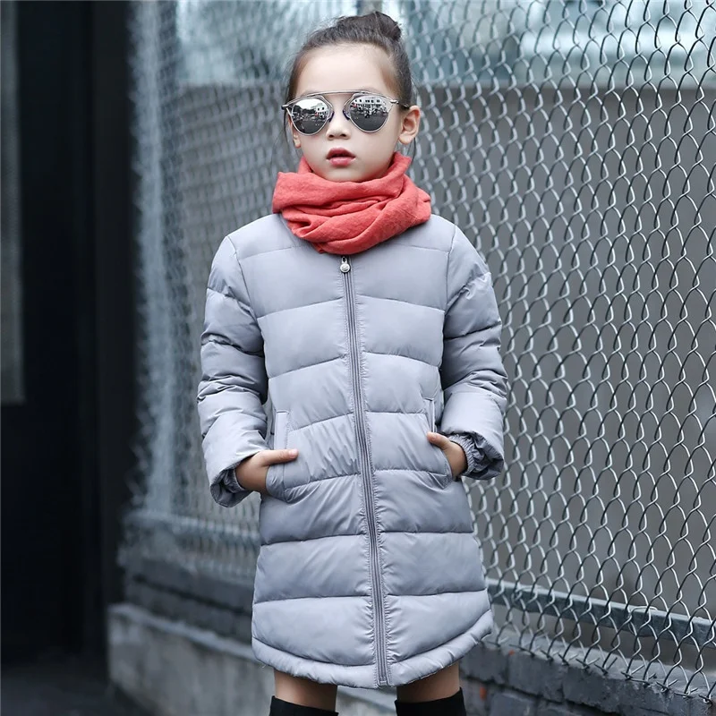 

New Down Jacket 2020 Children Cute Fashion Warm Long Coat
